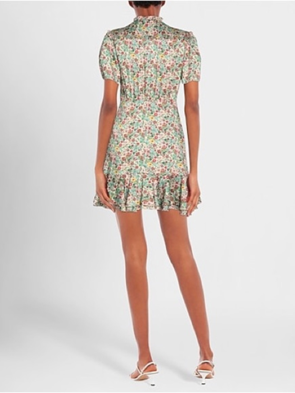 SANDRO PARIS Ruffle-Detail Fee Dress | size 6 - Picture 4 of 4